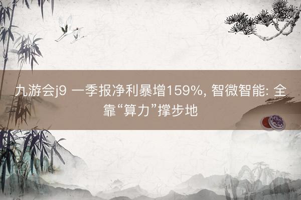 九游会j9 一季报净利暴增159%, 智微智能: 全靠“算力”撑步地